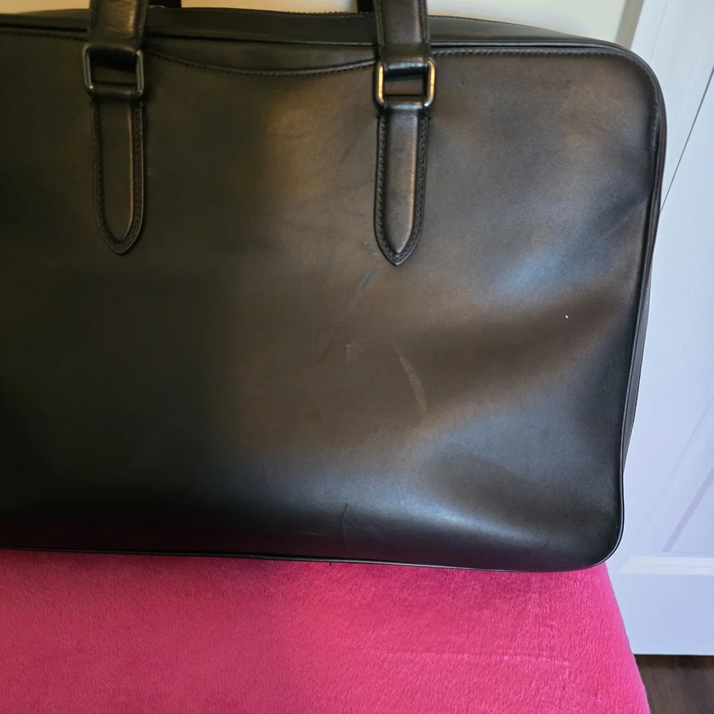 Coach Black Leather Men's Bag